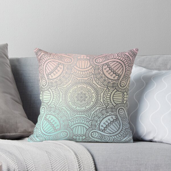Item preview, Silver Mandala Pattern on Pastel Gradient designed and sold by Vic Torys ☆.