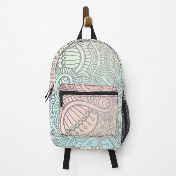 Item preview, Silver Mandala Pattern on Pastel Gradient designed and sold by Vic Torys ☆.
