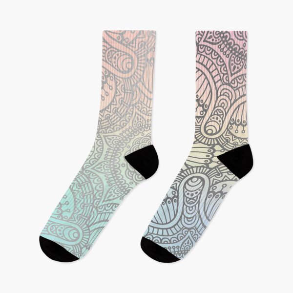 Item preview, Silver Mandala Pattern on Pastel Gradient designed and sold by Vic Torys ☆.