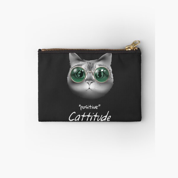 Item preview, Dark cat positive catitude  designed and sold by foxxyapparel.