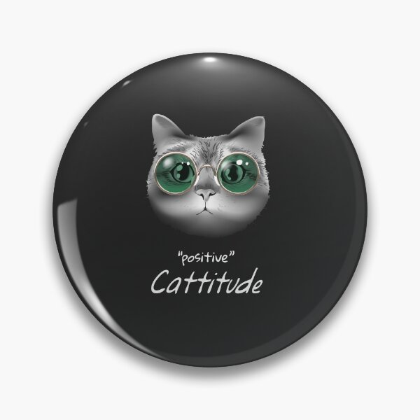 Item preview, Dark cat positive catitude  designed and sold by foxxyapparel.