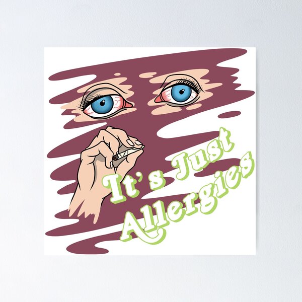 Item preview, It's Just Allergies (Burgundy) | @makemeunison Digital Il-Lit-Strations designed and sold by Garrett Marks.