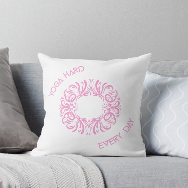 Item preview, Yoga hard everyday - with mandala design designed and sold by ChaseCoClothing.