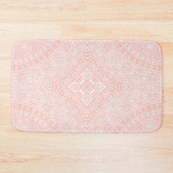 Item preview, Baby Pink White Mandala Pattern Illustration designed and sold by Vic Torys ☆.