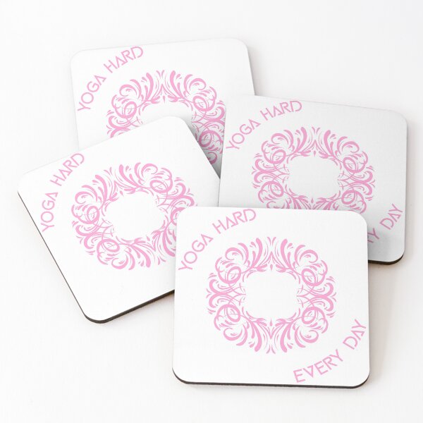 Item preview, Yoga hard everyday - with mandala design designed and sold by ChaseCoClothing.