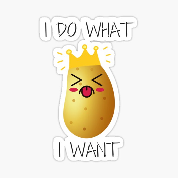 Funny Potato Cute Kawaii Style Smiling Potato Queen Digital Art by Remih  Aliza - Pixels