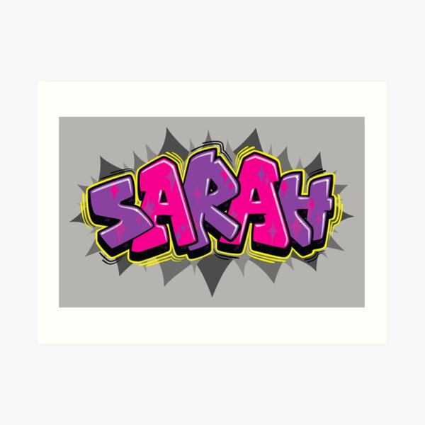 Sarah Name Art Prints Redbubble