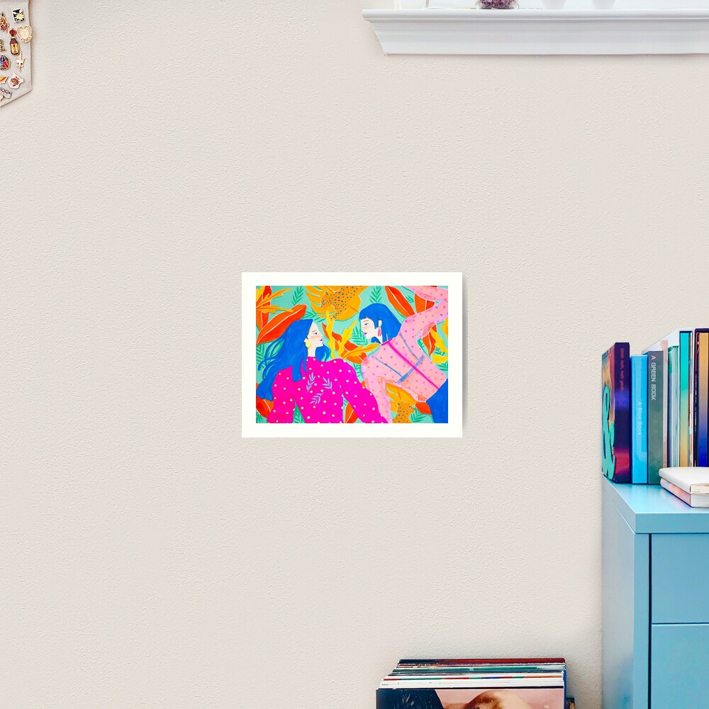Hanging out In Garden Art Print
