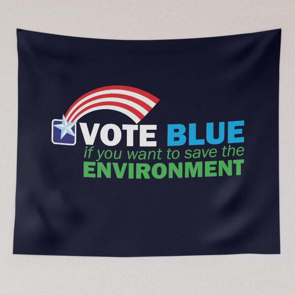 Item preview, VOTE BLUE for the ENVIRONMENT designed and sold by Peregrinus Creative.