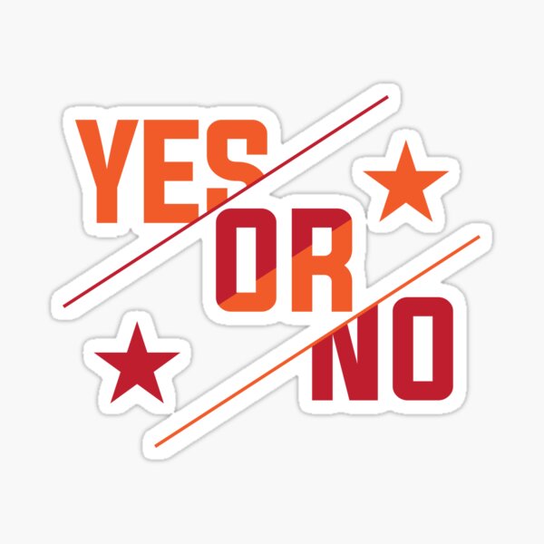 Yes or No Sticker