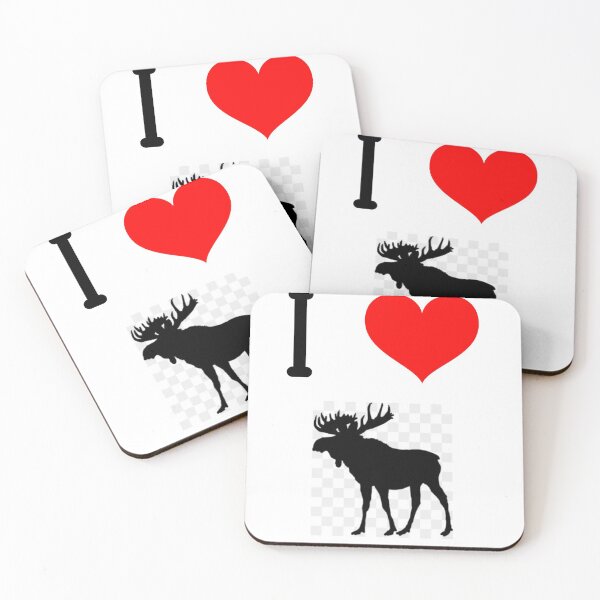 Item preview, I <3 (Heart) Moose  designed and sold by Shirt Slanger.