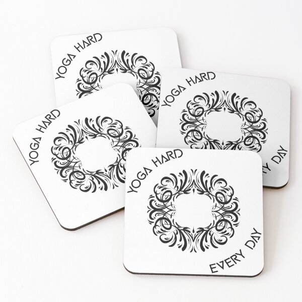 Item preview, Yoga hard everyday -  with mandala design designed and sold by ChaseCoClothing.