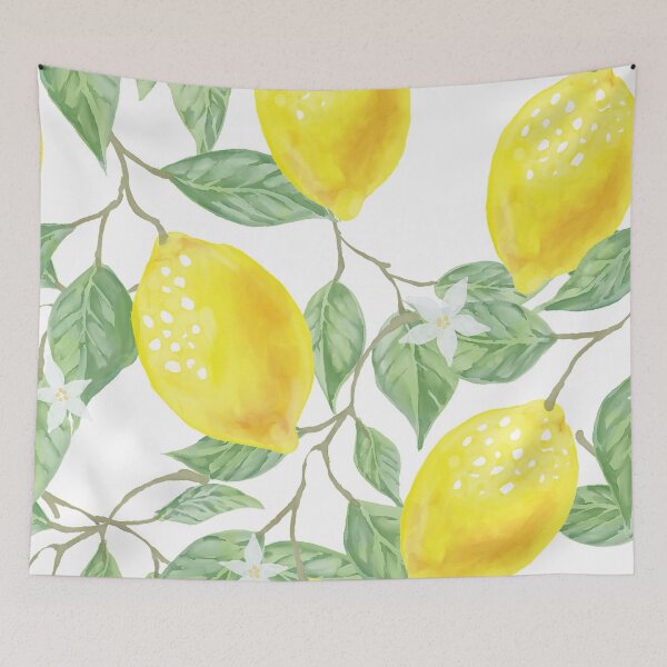Item preview, Lemons and Leaves Watercolor Illustration, The Branches Of The Lemon Tree, Watercolor Lemon Tree, Lemons designed and sold by Vic Torys ☆.