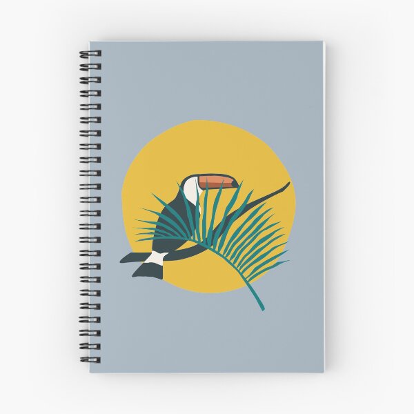 Item preview, Tucano abstracto en rama en estilo minimalista escandinavo al atardecer designed and sold by Nossikko.