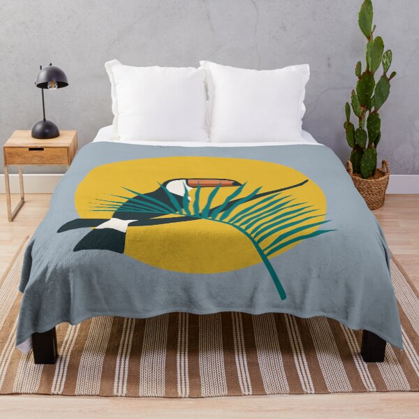 Item preview, Abstract tucano on branch in scandinavian minimalism style at the sunset designed and sold by Nossikko.