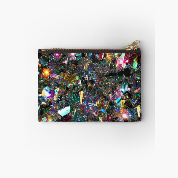Item preview, Iridescent colorful aluminium foil fractals sparkles pattern shiny glitter holographic gift for her designed and sold by conceptDVS.