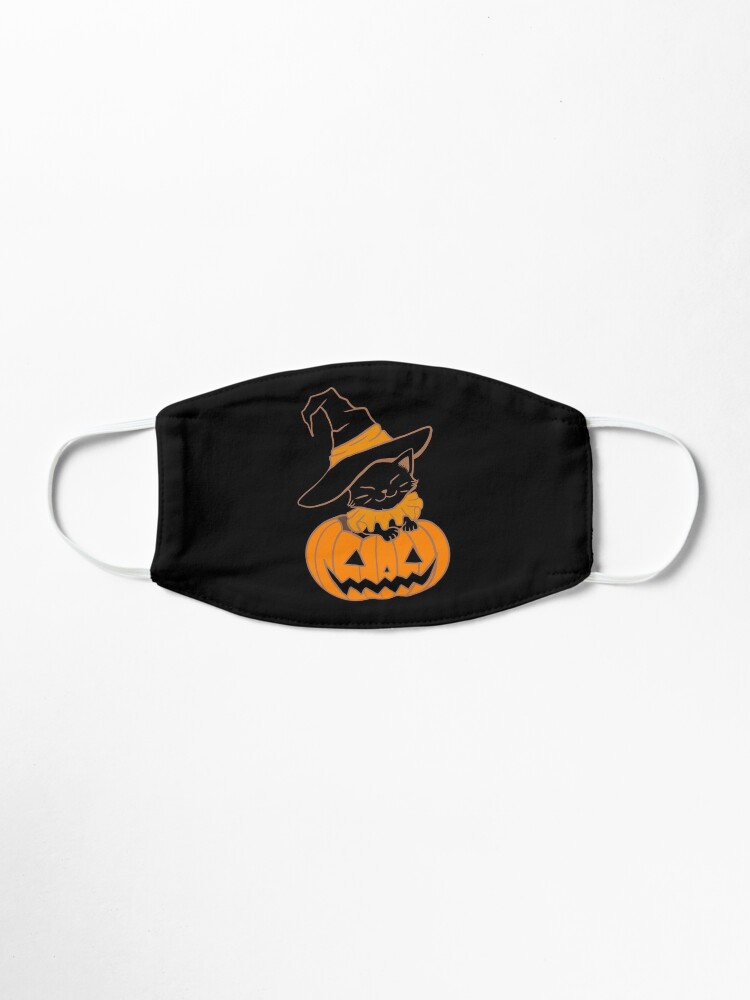 Alternate view of Pumpkin Kitty Mask