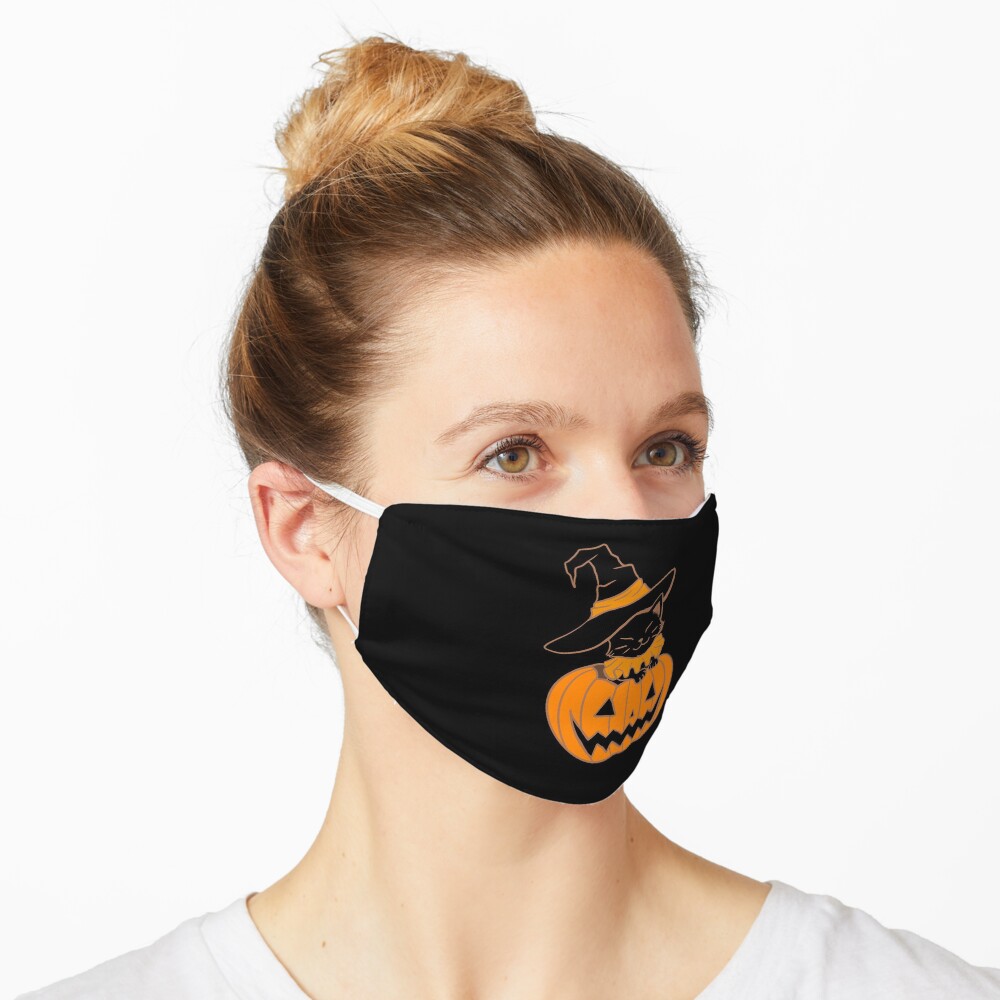 Pumpkin Kitty Mask