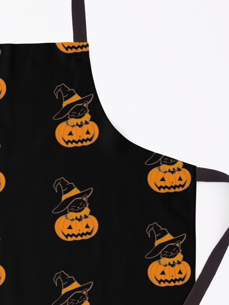 Alternate view of Pumpkin Kitty Apron