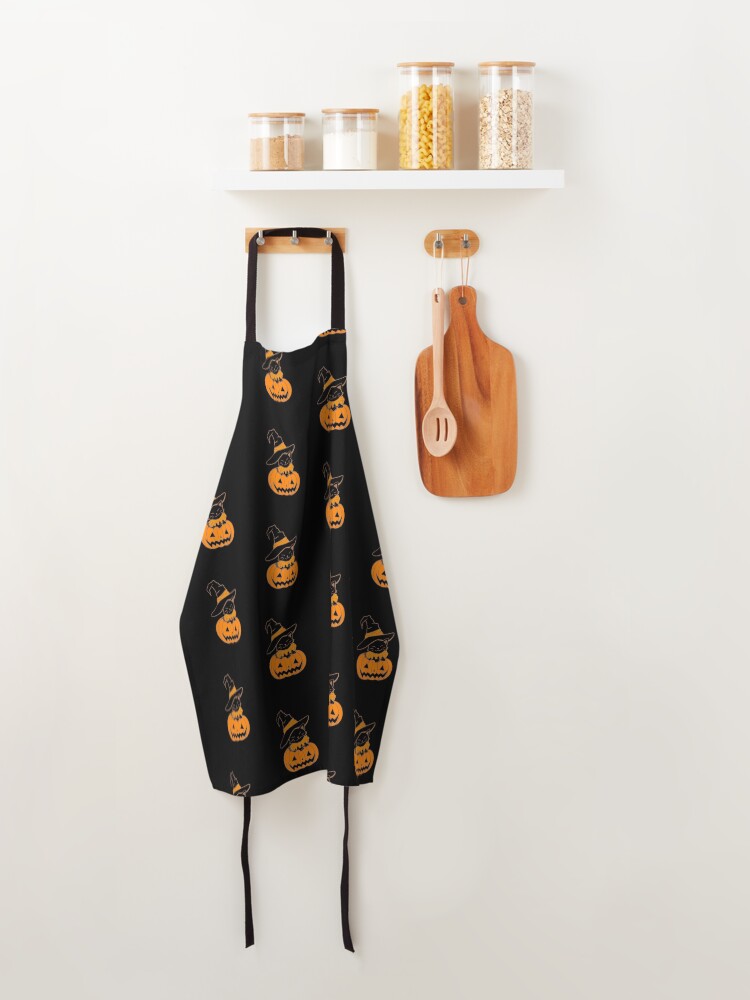 Alternate view of Pumpkin Kitty Apron