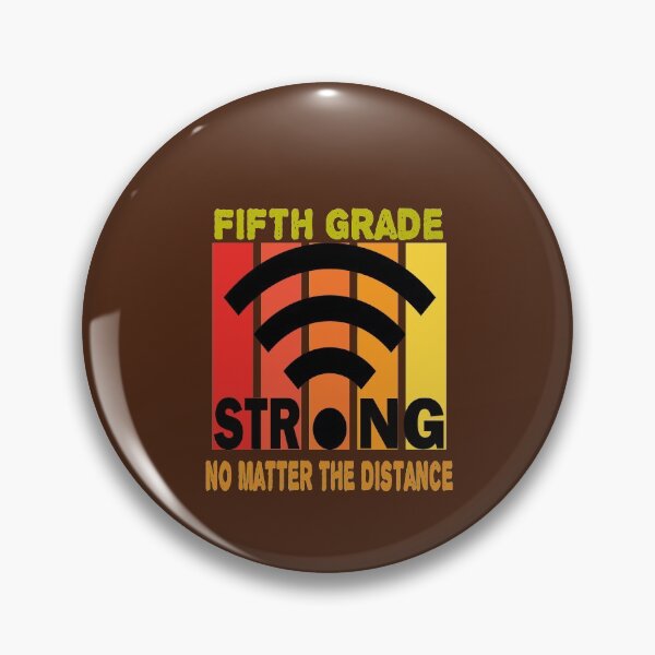 Item preview, Fifth Grade Strong No Matter The Distance Vintage Retro Back to School Gift designed and sold by Sarah38.