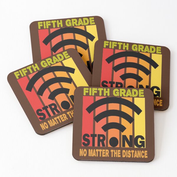 Item preview, Fifth Grade Strong No Matter The Distance Vintage Retro Back to School Gift designed and sold by Sarah38.