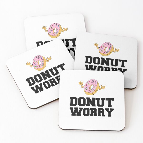 Item preview, Donut Worry Doughnut Cartoon Pun designed and sold by jaycartoonist.