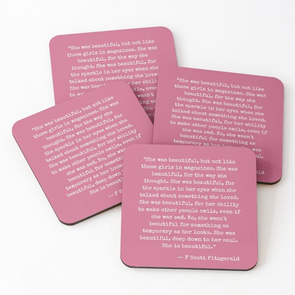 Item preview, She was beautiful - F Scott Fitzgerald designed and sold by The Little Wood Cottage.
