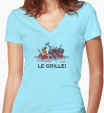 Le Grille! Women's Fitted V-Neck T-Shirt