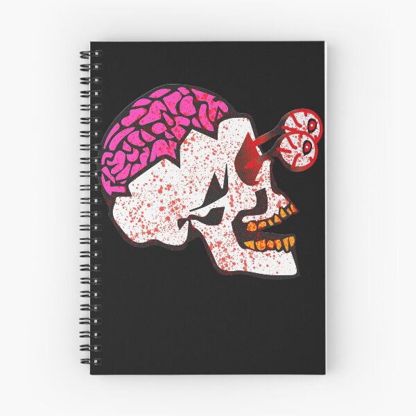 Item preview, Skull skull with brain and eyes Halloween scary designed and sold by tarek25.