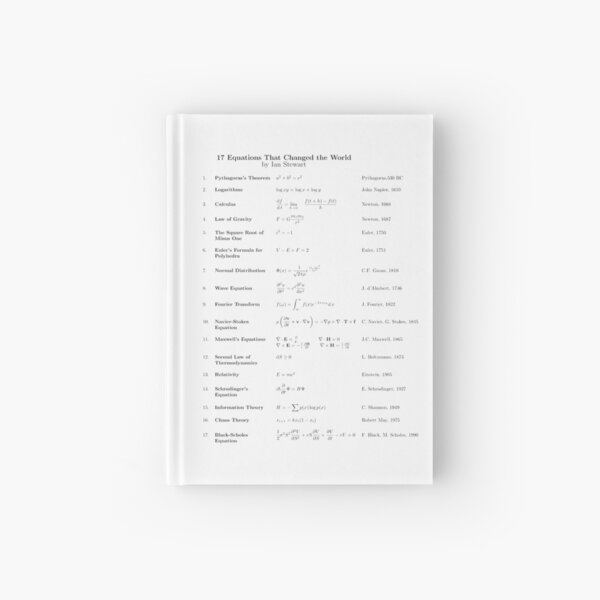 17 Equations That Changed The World Hardcover Journal