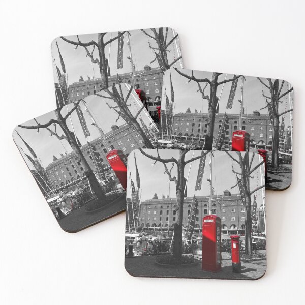 Item preview, St katherines Dock Post Box Phone Box designed and sold by Londonimages.