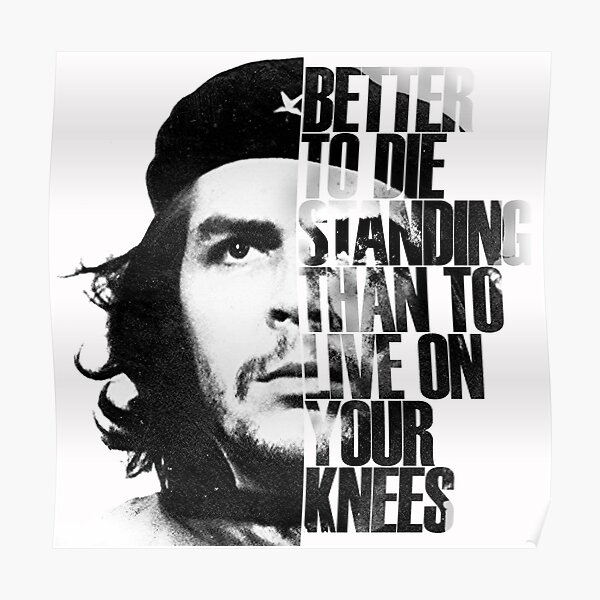 Che Quote Poster By Jubjubrabbit Redbubble