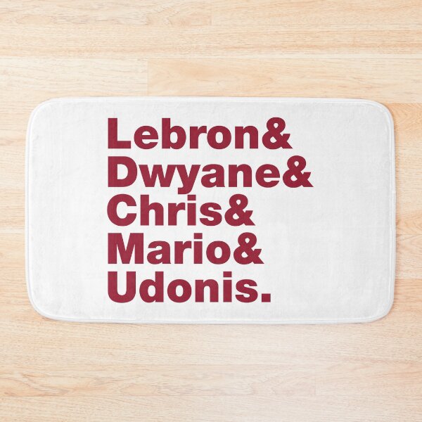 Item preview, 2012-2013 Miami Basketball Starting Five Red over White designed and sold by johnta17.