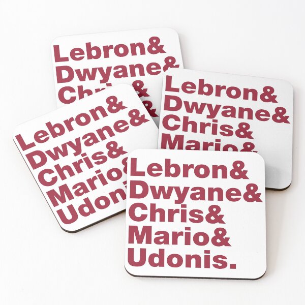 Item preview, 2012-2013 Miami Basketball Starting Five Red over White designed and sold by johnta17.
