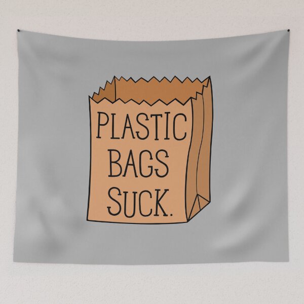 Item preview, plastic bags suck designed and sold by BaconPancakes21.