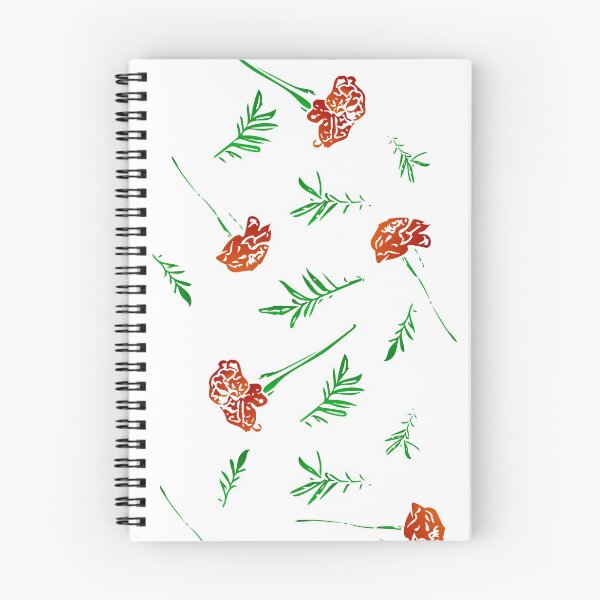 Item preview, Marigold Floral Pattern with Leaves and Flowers (on white) designed and sold by Davey's Designs.