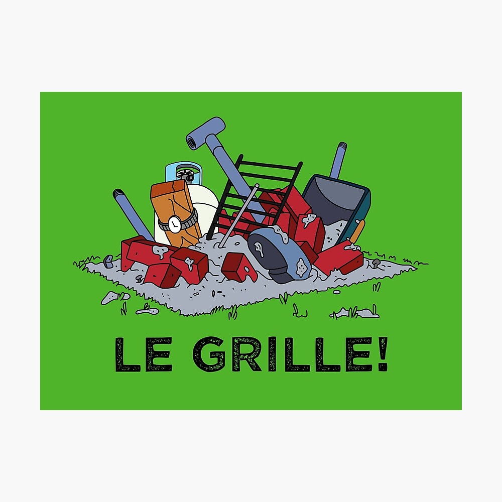 Maak avondeten inspanning Academie Le Grille!" Poster for Sale by rubenwills | Redbubble