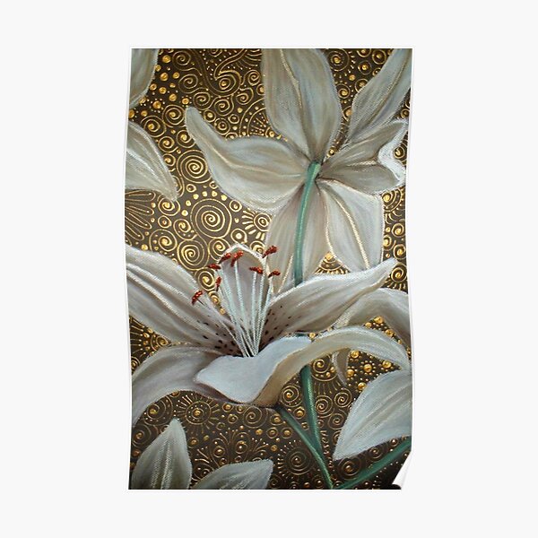 Lilies on Parade Poster