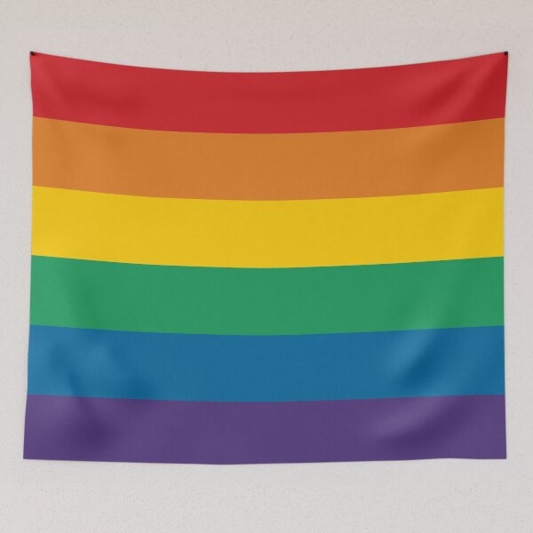 Item preview, Rainbow Pride Flag (Proud LGBTQ+ Community Pride Flag) designed and sold by teeworthy.