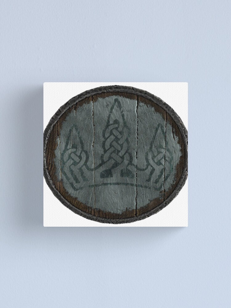 Alternate view of Winterhold Logo (Hold guard shield logo) Canvas Print