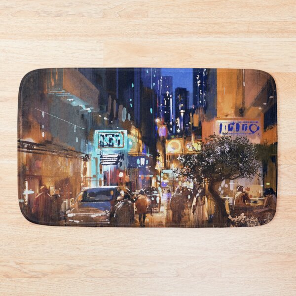 Item preview, Night Street Cityscape designed and sold by Ethiyo.