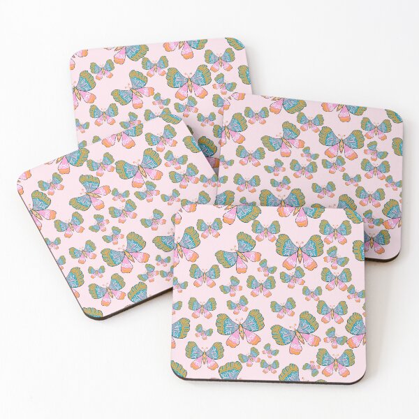 Item preview, Cute butterflies pattern- pastel pink  designed and sold by Urvashi Patel.