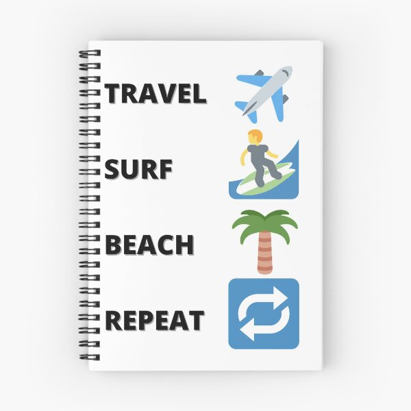 Item preview, travel, surf, beach, repeat designed and sold by edgarallesch.