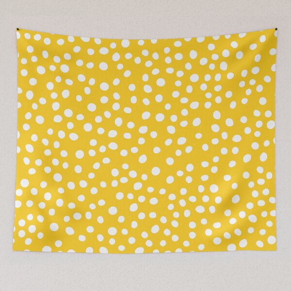 Item preview, Yellow White Dots Pattern designed and sold by Vic Torys ☆.