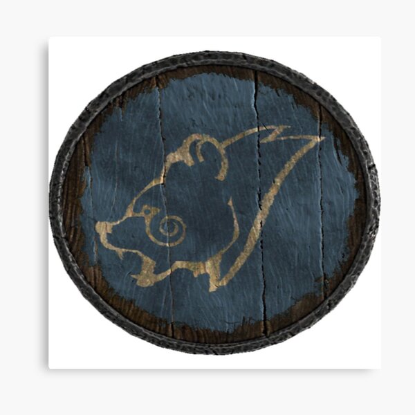 Windhelm and Eastmarch Logo (Hold guards shield) Canvas Print