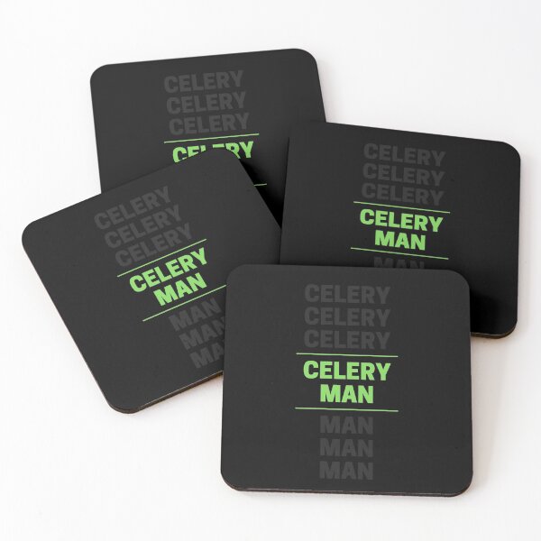 Celery Man 6 Coasters (Set of 4)