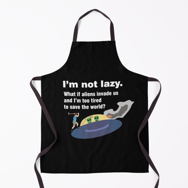 Item preview, Lazy People Fight Alien UFO designed and sold by NorseTech.