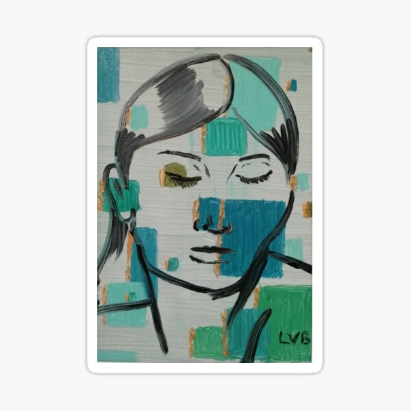 Woman Living with Boxes Sticker