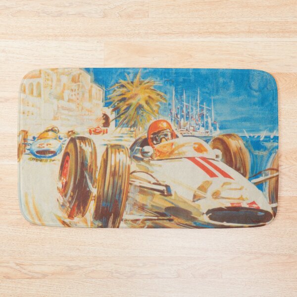 Item preview, Monaco 1963 Grand Prix Vintage Travel Poster designed and sold by vintagevivian.